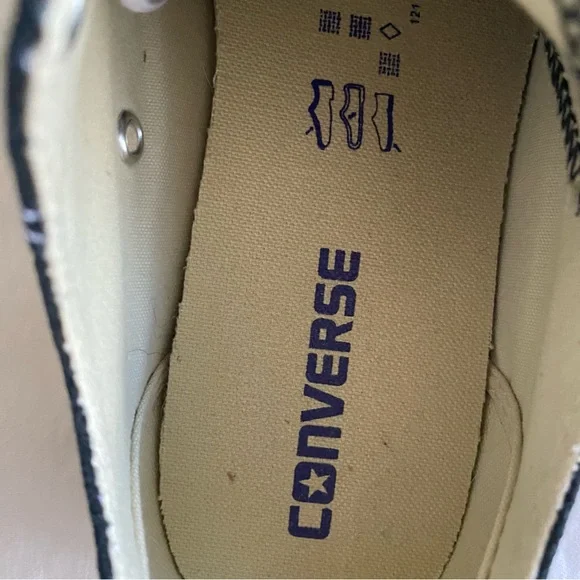 Converse Sneakers Women’s 9 Men’s 7 Black Custom French Bulldog Embroidery - Picture 12 of 14